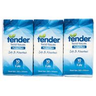 Tender Tissues 10 Sheet 6 Pack
