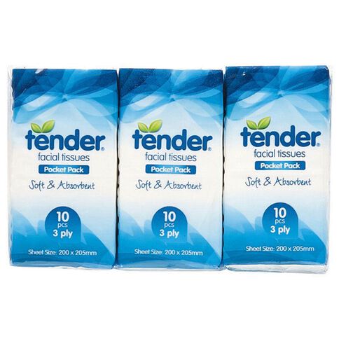 Tender Tissues 10 Sheet 6 Pack