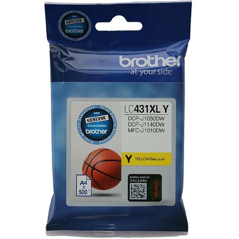 Brother LC431XLY Ink Yellow 500 Pages