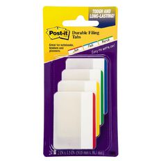 Post-It Tabs 686F-1 Primary Colours 50.8mm x 38.1mm