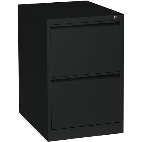 Precision Firstline 2 Drawer Vertical Filing Cabinet Black