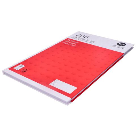 WS Exercise Book 2B6 7mm Ruled Hardcover 94 Leaf Red
