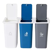 Living & Co Triple Sorting Bin 13L