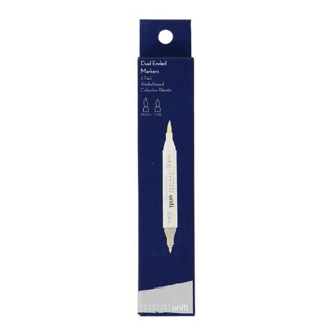 Uniti Dual Ended Markers Colourless Blender 2 Pack