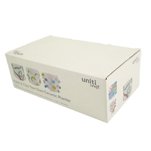 Uniti Craft Adults Paint & Clay Your Own Ceramic Planter