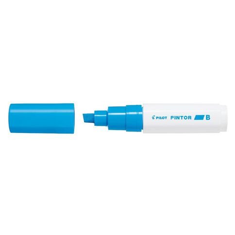 Pilot Pintor Marker Chisel Broad 8.0mm Tip Blue Light