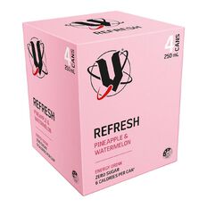 V Energy Drink Refresh Pineapple Watermelon 250ml 4 Pack