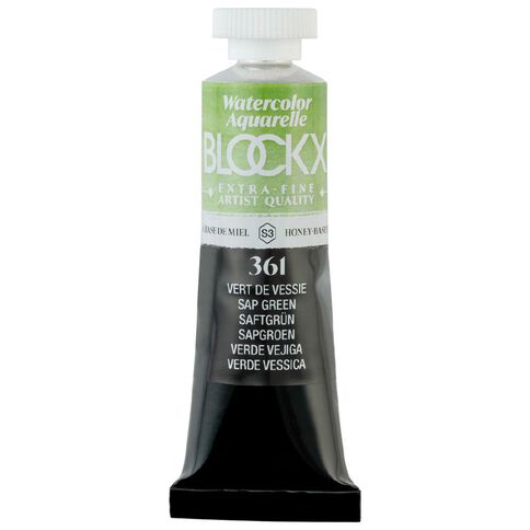 BLOCKX Watercolour Tube 15ml S3 361 Sap Green Green