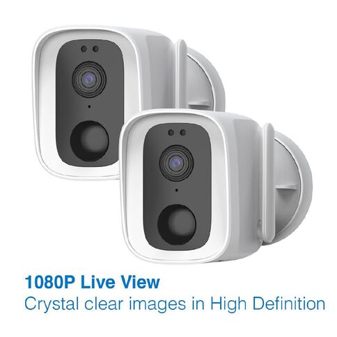 Laser Smart Home Outdoor Security Camera-Twin Pack