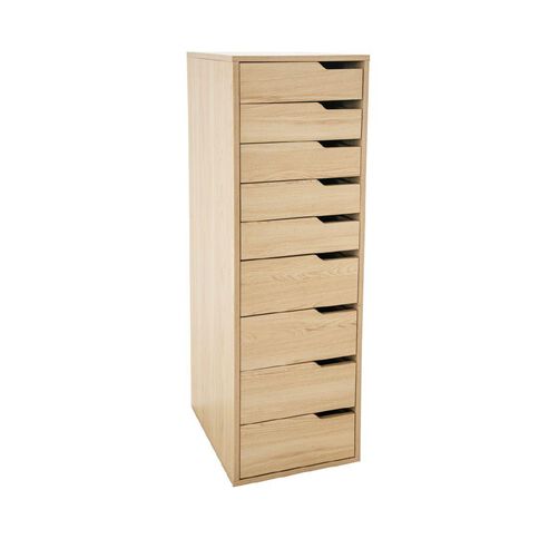 Living & Co Hael 9 Drawer Unit Oak Look