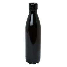 Living & Co Stainless Steel Drink Bottle Black 750ml