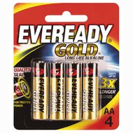 Eveready Gold Batteries  AA 4 Pack