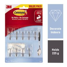 Command Wire Hooks with Strips Value Pack Small