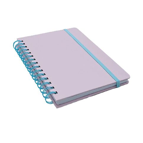 Uniti Clubhouse Hardcover Notebook Debossed Circle Pink Light