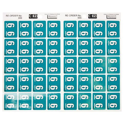 Filecorp Coloured Labels 6 Green Mid