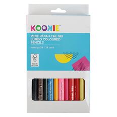 Kookie Te Reo Jumbo Coloured Pencils Multi-Coloured 24 Pack