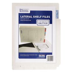 Filecorp 2002 Left Hand Pocket Shelf File 10 Pack White