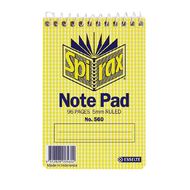 Spirax No.560 Spiral Ruled Notebook Yellow Mid