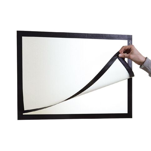 DURAFRAME Self Adhesive Sign 1 Pack Black A3