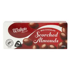 Waikato Valley Chocolates Milk Chocolate Scorched Almonds 200g