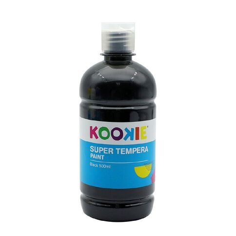 Kookie Super Tempera Paint Black 500ml