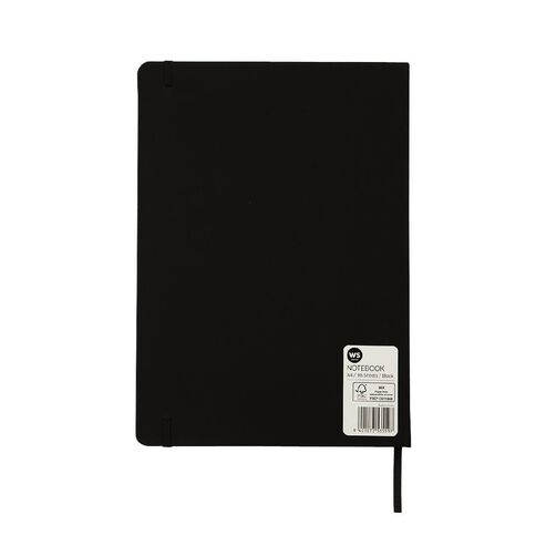WS PU Notebook Black A4