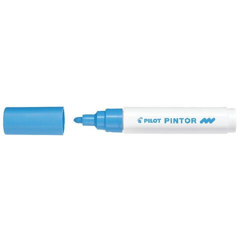 Pilot Pintor Marker Bullet Medium 4.5mm Tip Blue Light