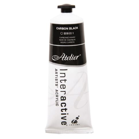 Atelier S1 Acrylic Paint Carbon Black 80ml