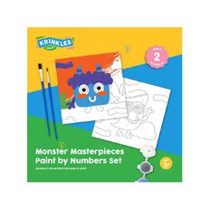 Krinkles Kraft Monster Masterpieces Paint by Numbers Set