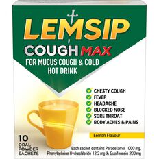 Lemsip Cough Max for Mucus Hot Drink 10s - LIMIT OF 2 PER CUSTOMER