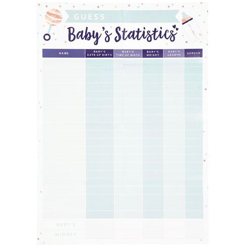 Artwrap Guess Baby Statistics Game