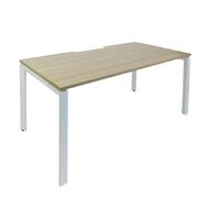 Zealand Novah Desk Oak Top/White Frame 1800w x 800d x 725h