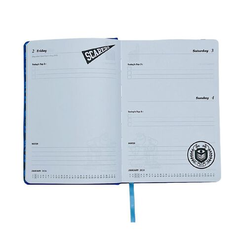 Disney Monsters University 2026 Day To Page Diary Blue Dark A5