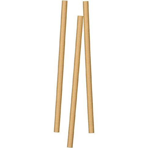 SURV. Eco Friendly Smoothie Paper Straws 20cm Natural 20 Pack