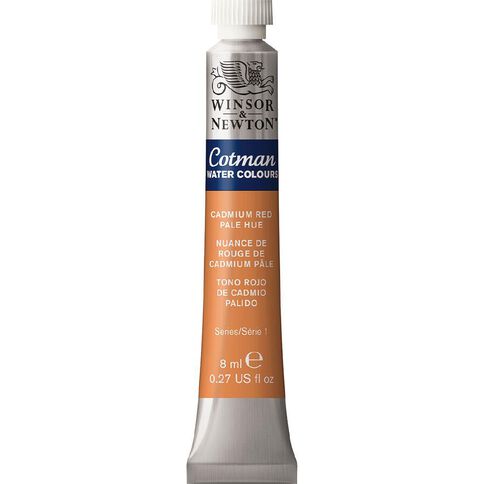 Winsor & Newton Cotman Watercolour Paint 8ml Cadmium Red Pale 103