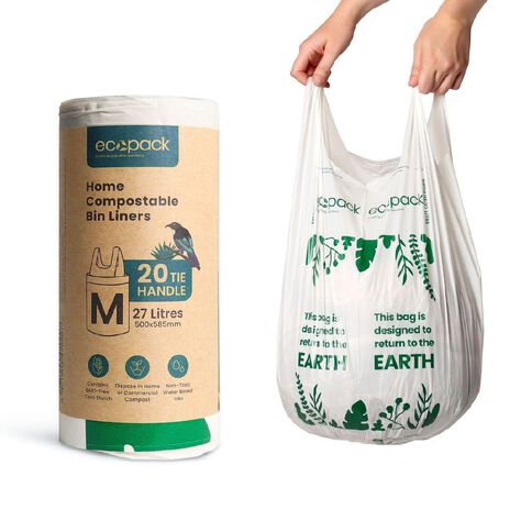 Ecopack Compostable Bin Liners 27L 20 pack