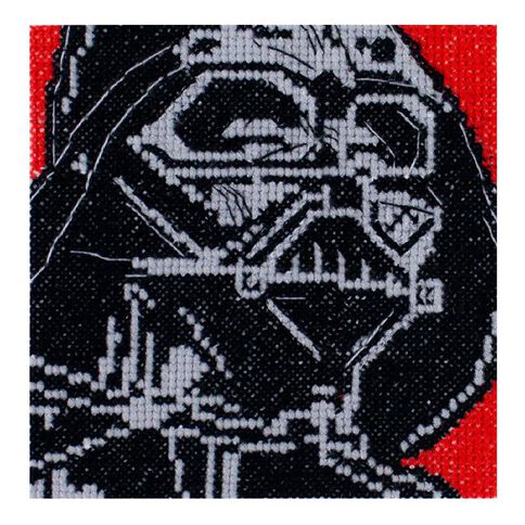 Lucas Film Counted Cross Stitch Mini 10 x 10cm Darth Vader