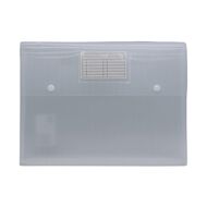 WS Gusset Dome Document Wallet Clear A4