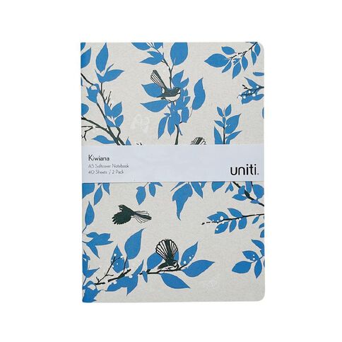 Uniti Kiwiana Notebook A5 2 Pack