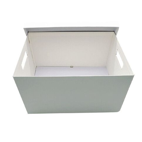 WS Paperboard Storage Box Medium White