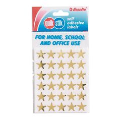 Quik Stik Labels Stars 150 Pack