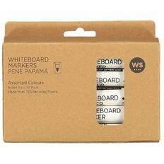 WS Whiteboard Marker Bullet 10 Pack Assorted 10 Pack