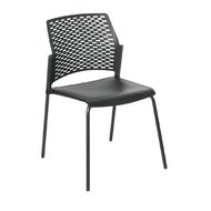 Eden Punch Chair Black with Black 4 leg Frame