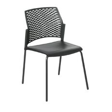 Eden Punch Chair Black with Black 4 leg Frame