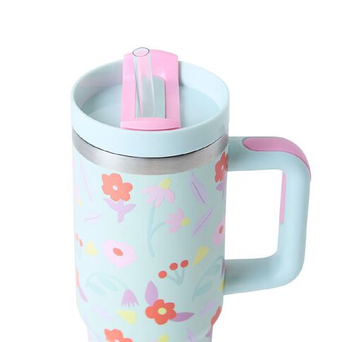 Seymours Stainless Steel Versa Cup with Straw Printed Assorted