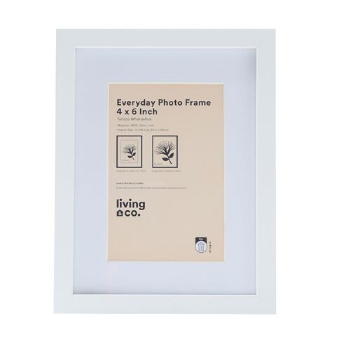 Living & Co Everyday Photo Frame 4in x 6in White