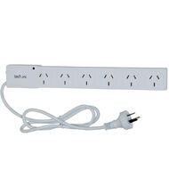 Tech.Inc 6 Way Powerboard with Surge Protection