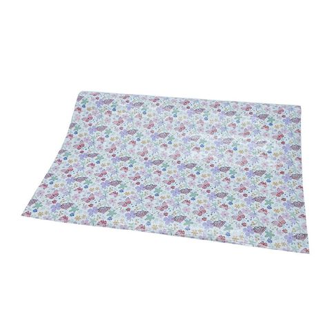WS Book Covering 45cm x 1m Butterfly White