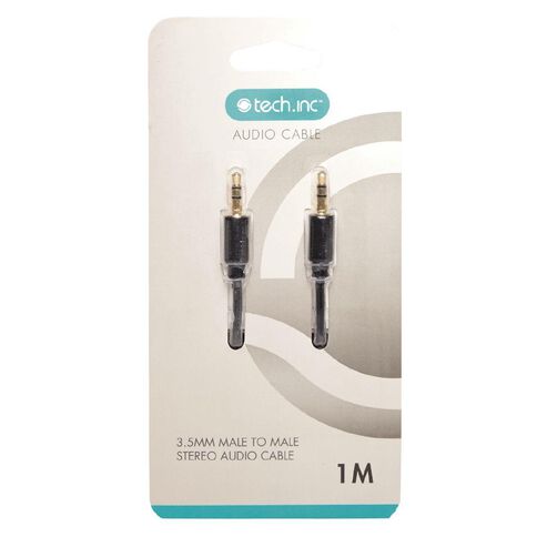 Tech.Inc 3.5mm-3.5mm Aux Cable 1m Black