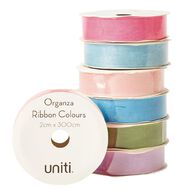 Uniti Organza Ribbon Colours 3m Assorted